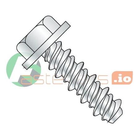 5/16" (#14 Head) x 3/4" High Low Style Thread Forming Screws/Unslotted/Hex Washer Head/Steel/Zinc (Carton: 1,250 pcs)